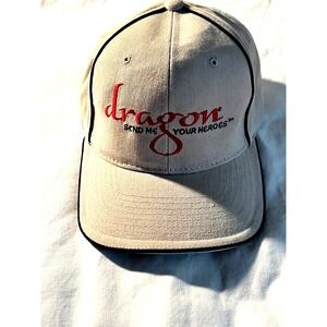 Dragon "Send Me Your Heroes" Beige Golf Hat Town Talk Apparel Pre-Owned